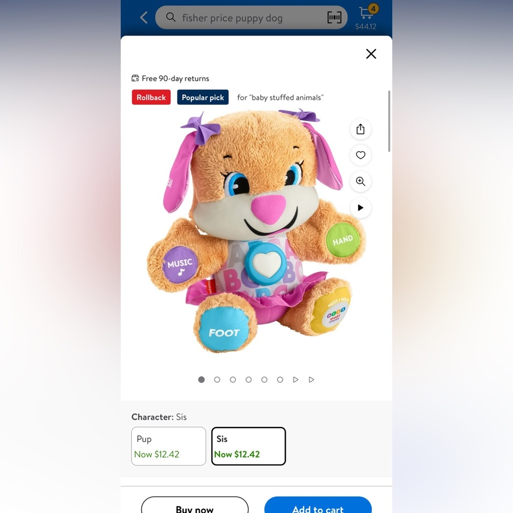 Fisher price sis pup brand new in box